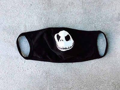 Защитная маска с принтом фото. Пример изготовления